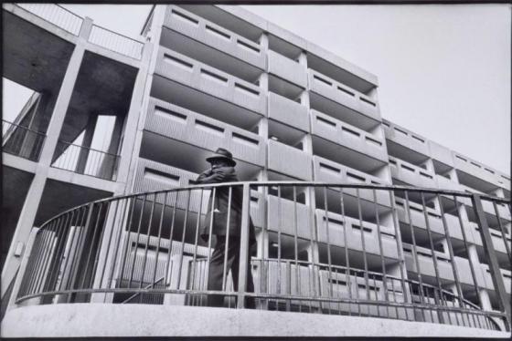 David Chadwick, A Man on a walkway, Hulme, Manchester, 1976, Arts Council Collection, Southbank Centre, Copyright the artist, 2007