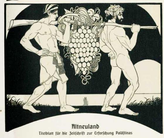 E.M. Lilien, ilustracja do miesięcznika &quot;Altneuland&quot;, 1904