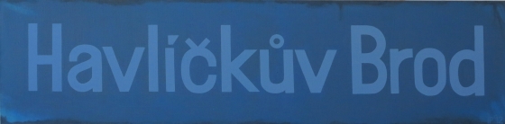 Igor Przybylski, „Havlickuv Brod”, akryl na płótnie, 30 x 120 cm, 2012; dzięki uprzejmości artysty