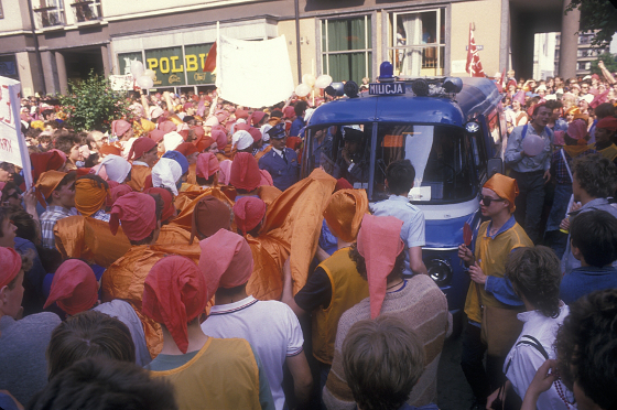 „Rewolucja Krasnoludków”, Wrocław, 1 czerwca 1988, autor fotografii nieznany.