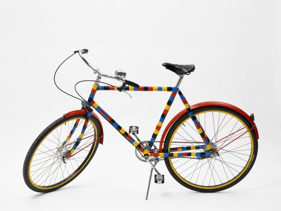 Gavin Turk, "Le Bike de Bois Rond (black, orange, yellow, blue)", 2010