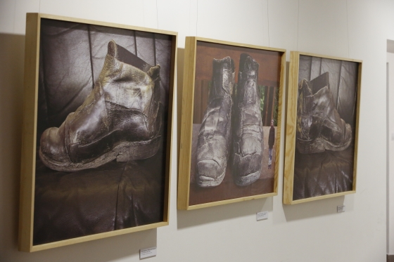 Andrzej Dudek-Dürer, :Sztuka butów”, fragment wystawy „Wciąż się zmieniając”, Kioskart, Lublin