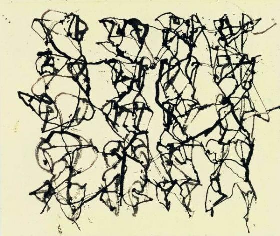BRICE MARDEN, "Cold Mountain Studies 10", from a series of thirty-five sheets, 1988–90