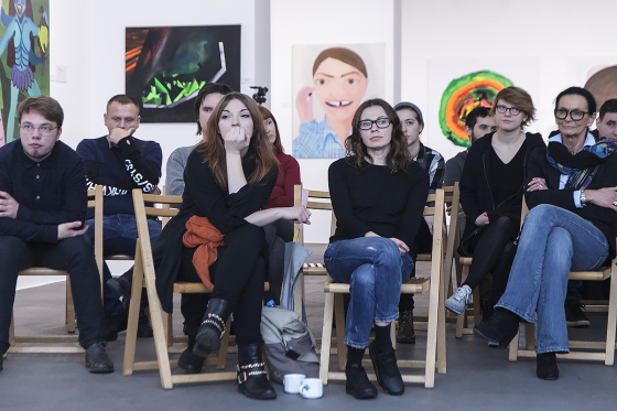 Panel dyskusyjny „Malarstwo 2015 w kontekście bielskiego biennale”, Galeria Bielska BWA. Bielsko-Biała, 28.11.2015; fot. Krzyszt