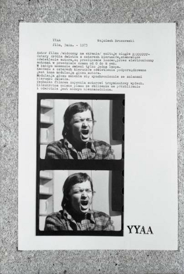 "YYAA", 1973, dzięki uprzejmości Małgorzaty Kamińskiej-Bruszewskiej