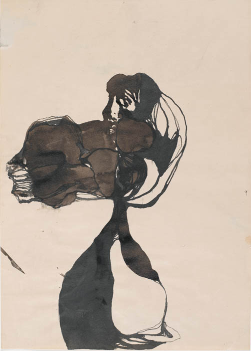 Alina Szapocznikow, Bez tytułu, 1963, akwarela i tusz na papierze, fot. (c) Centre Pompidou, Mnam-Cci, Georges Meguerditchian, Dist.  Rmn-Gp (c) Ada