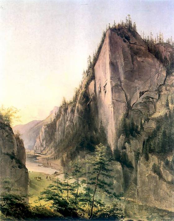Jan Nepomucen Głowacki, „Dolina Kościeliska w Tatrach”, 1840.