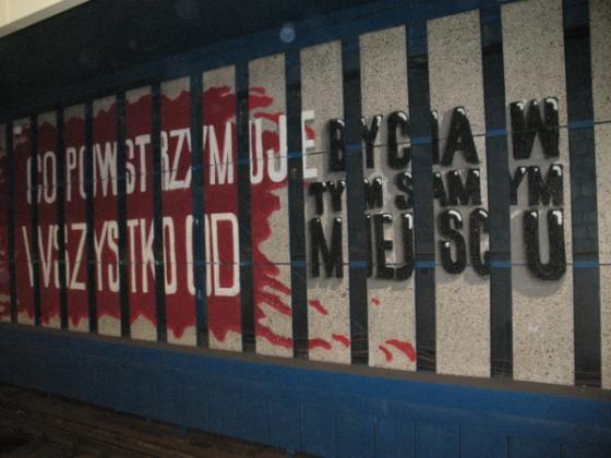 graffiti Miesto z grupy Vlepwnet, fot. Grzegorz Borkowski