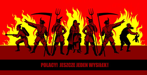 Tomasz Kozak, Polacy! Jeszcze jeden wysiłek!, mural, 2004, CSW Warszawa