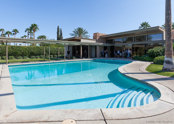 "Twin Palms" Frank Sinatra House, Palm Springs, Kalifornia, 1947. Architekt: E. Stewart Williams.