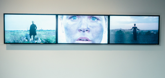 Laura Pawela, „Untitled/Friedrich”, 2008, trzykanałowa instalacja wideo, czasy: 02:58, 01:40; 00:56