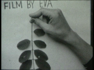 Ewa Partum, "Kino Tautologiczne", 1973-74, film na taśmie 8 mm, czarno-biały bez dźwięku, 4,12 min