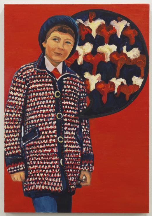 Paulina Ołowska, "Crochet coat", 2010, olej na płótnie, dzięki uprzejmości Metro Pictures