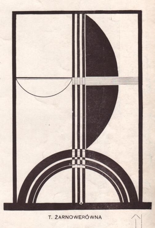 Teresa Żarnowerówna, Bez tytułu (Kompozycja typograficzna), 1924, w Blok, nr 8-9 (1924). Ze zbiorów Muzeum Sztuki w Łodzi