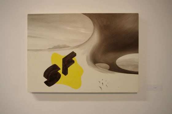 Ryszard Górecki, "SF", olej na płótnie, 2007