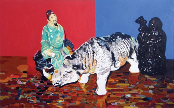 "Konfucjusz, nosorożec i Lao-Tsy", 100 x 160, 2009