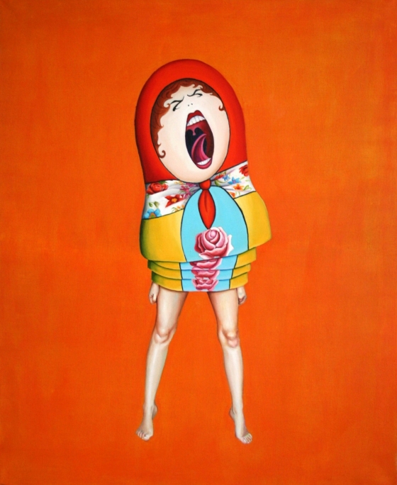 Ewa Prończuk-Kuziak, “Matka Polka Marudna”, olej na płótnie, 81 x 100 cm, 2012
