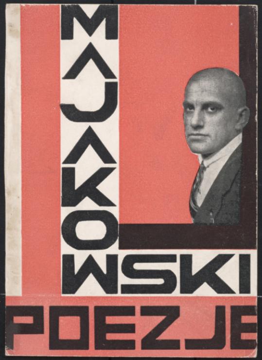 Teresa Żarnower, Projekt okładki książki Włodzimierza Majakowskiego "Poezje", 1925