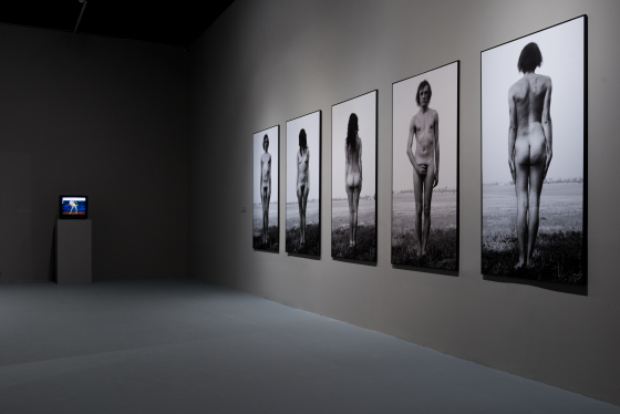 Natalia LL, Topologia ciała, 1967,2014, pięć fotografii czarno-białych, druk pigmentowy, dzięki uprzejmości galerii lokal_30 i C