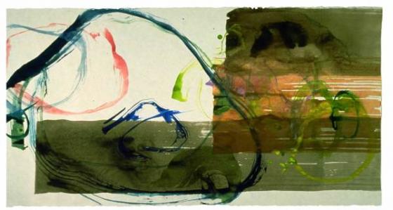 JOHN CAGE, "New River Watercolor Series I", #5, 1988