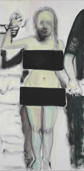 Marlene Dumas The Woman of Algiers, 2001 Oil on canvas 78 3/4 x 39 3/8 in. The Museum of Contemporary Art, Los Angeles, and The
