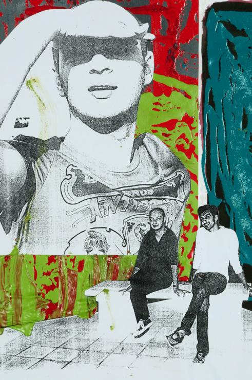Abdullah Qureshi, bez tytułu, 2011, druk cyfrowy z kolażu, 10 x15 cm