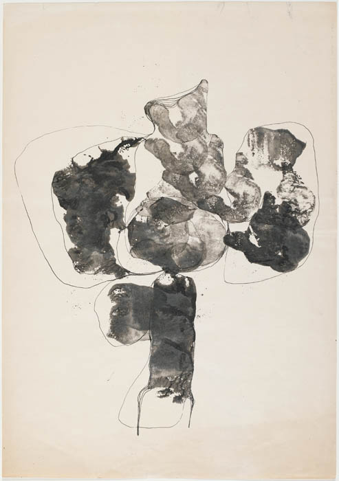Alina Szapocznikow, Bez tytułu, 1963-1965, monotypia i tusz na papierze, fot. (c) Centre Pompidou, P. Migeat, Dist. RMN-GP (c) Adagp, Paris 2013