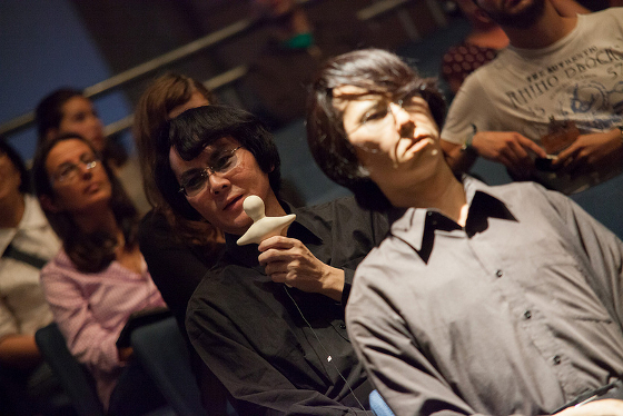 Hiroshi Ishiguro i jego „Geminoid HI-4”, fot. Florian Voggeneder