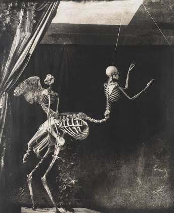 Joel-Peter Witkin, Cupid and Centaur in the museum of love © Halle Saint-Pierre