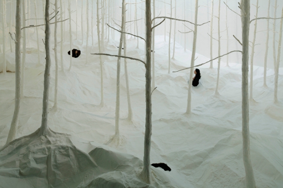 Takashi Kuribayashi, Wald Aus Wald, instalacja, 2010, zdj. Osamu Watanabe