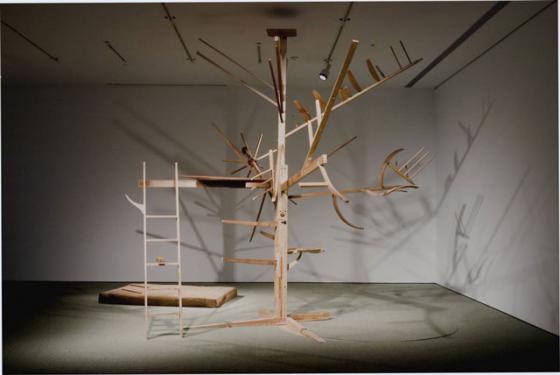 Guy Ben-Ner "Treehouse Kit", 2005, instalation - Zachęta National Gallery of Art, 2008
